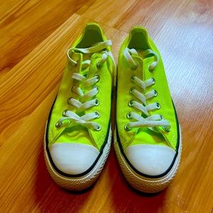 Converse Neon Yellow Sneakers